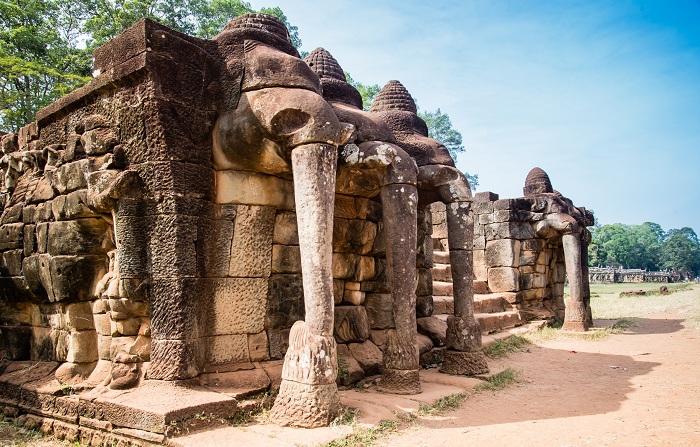 Terraza de elefantes en Angkor